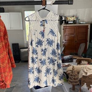 Chelsea & Violet Blue Floral Mini Dress